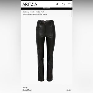 Aritzia Wilfred rebel leather pants. Never worn. Size 0.